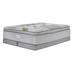 Beautyrest Max+ Valley Pillow Top Medium Queen Mattress and Low Profile Split Boxspring Set