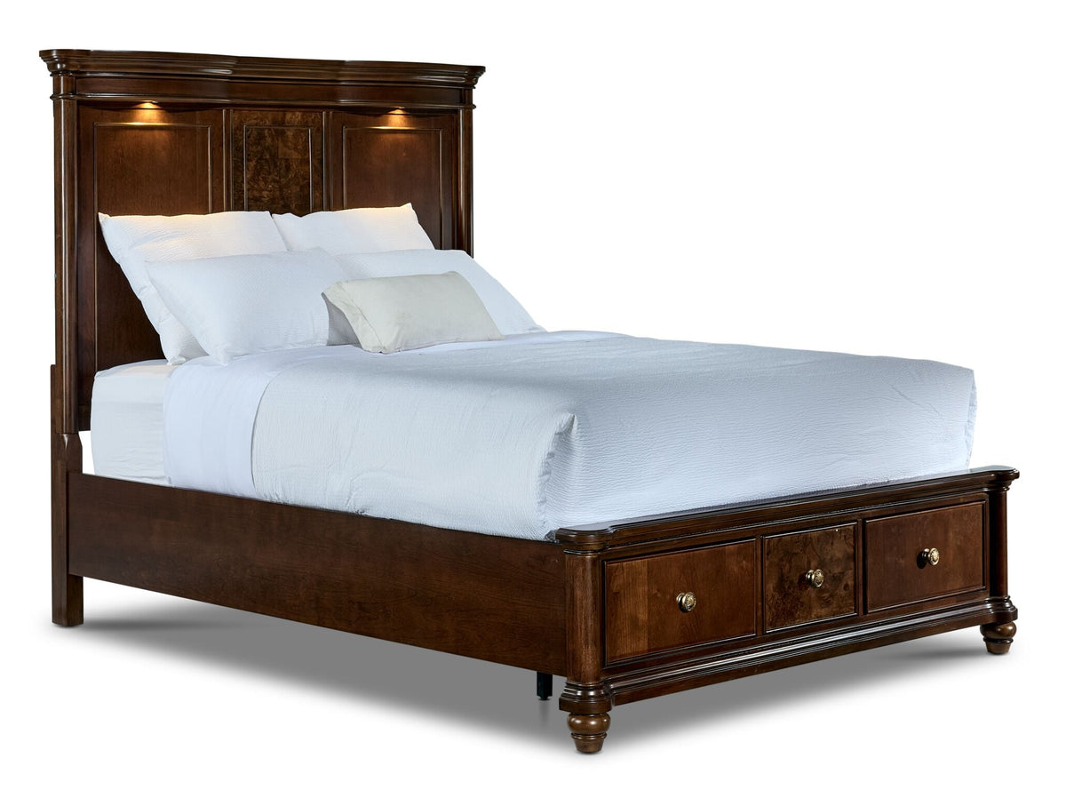 Florence 3 - Piece Queen Storage Bed - Brown