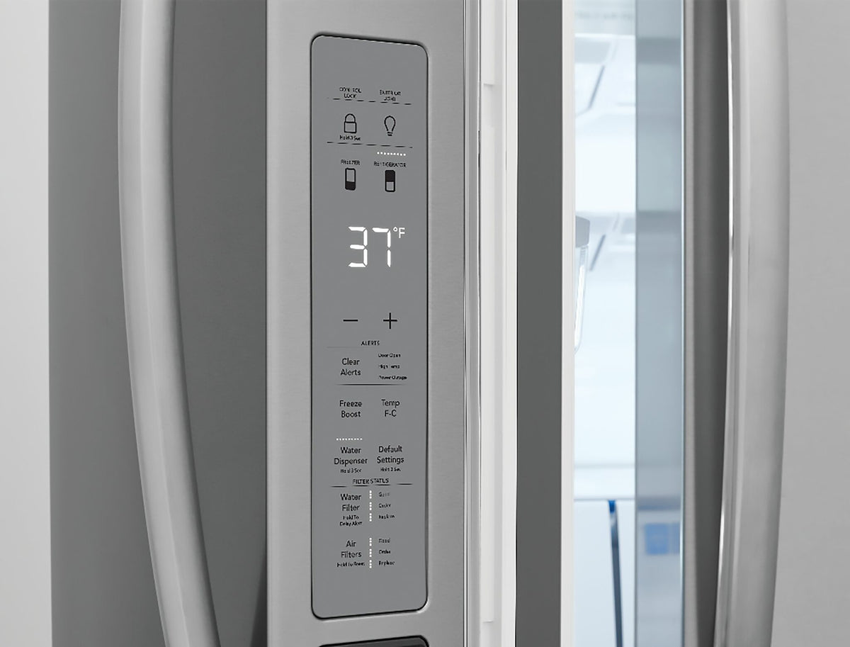 Frigidaire Gallery 36" 22 Cu. Ft. Smudge-Proof Stainless Steel Counter-Depth 4-Door French Door Refrigerator - GRMG2272CF