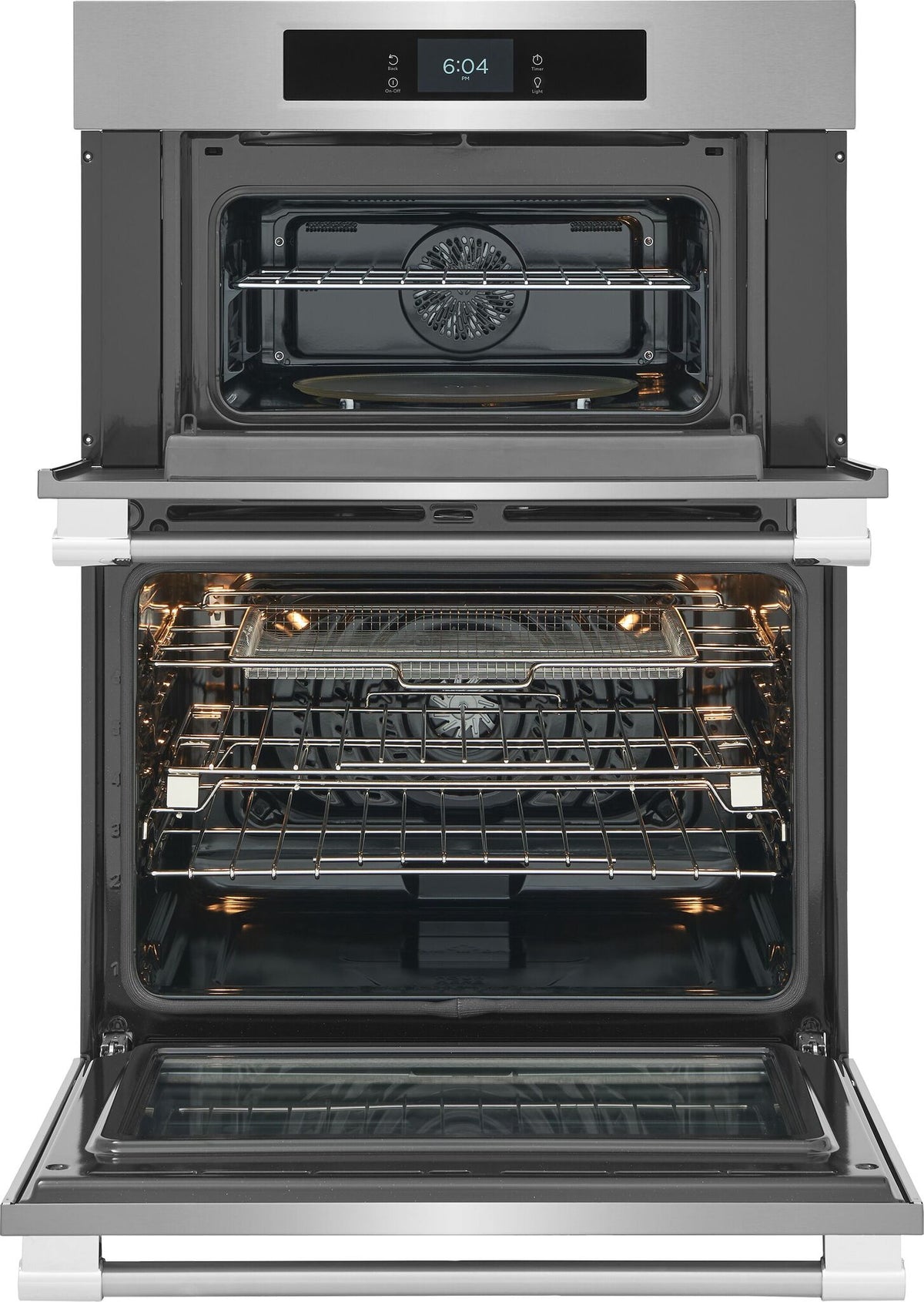 Frigidaire Professional Stainless Steel 30" Microwave (1.7 Cu. Ft.) Combination Wall Oven (5.3 Cu. Ft.) with Stone-Baked Pizza Mode - PCWM3085AF