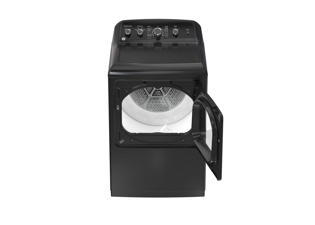GE Diamond Grey Top Load Washer (4.9 Cu. Ft.) & Electric Dryer with SaniFresh Cycle (7.2 cu.ft.) - GTW491BMRDG/GTD49EBMRDG
