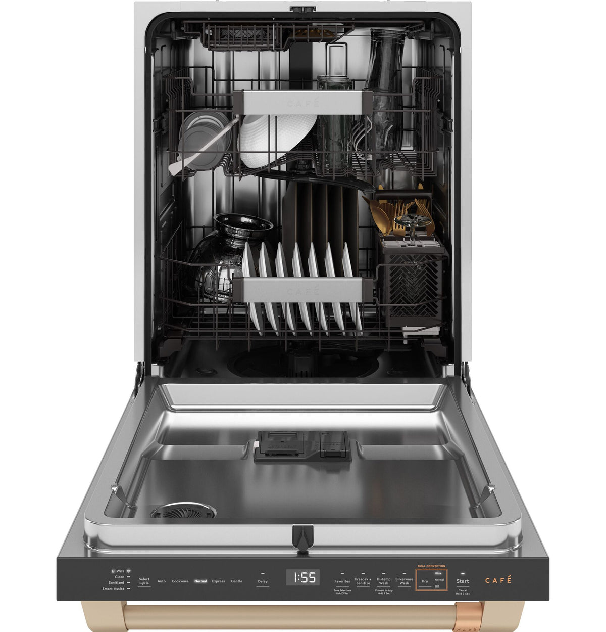 Café Matte White Custom-Fit Dishwasher with UltraWash - CDT888P4VW2