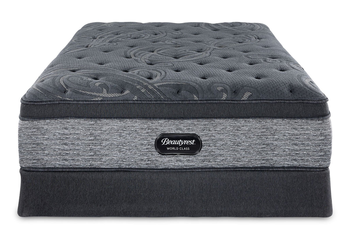 Beautyrest World Class Grandeur 2.0 Plush Queen Mattress and Boxspring Set