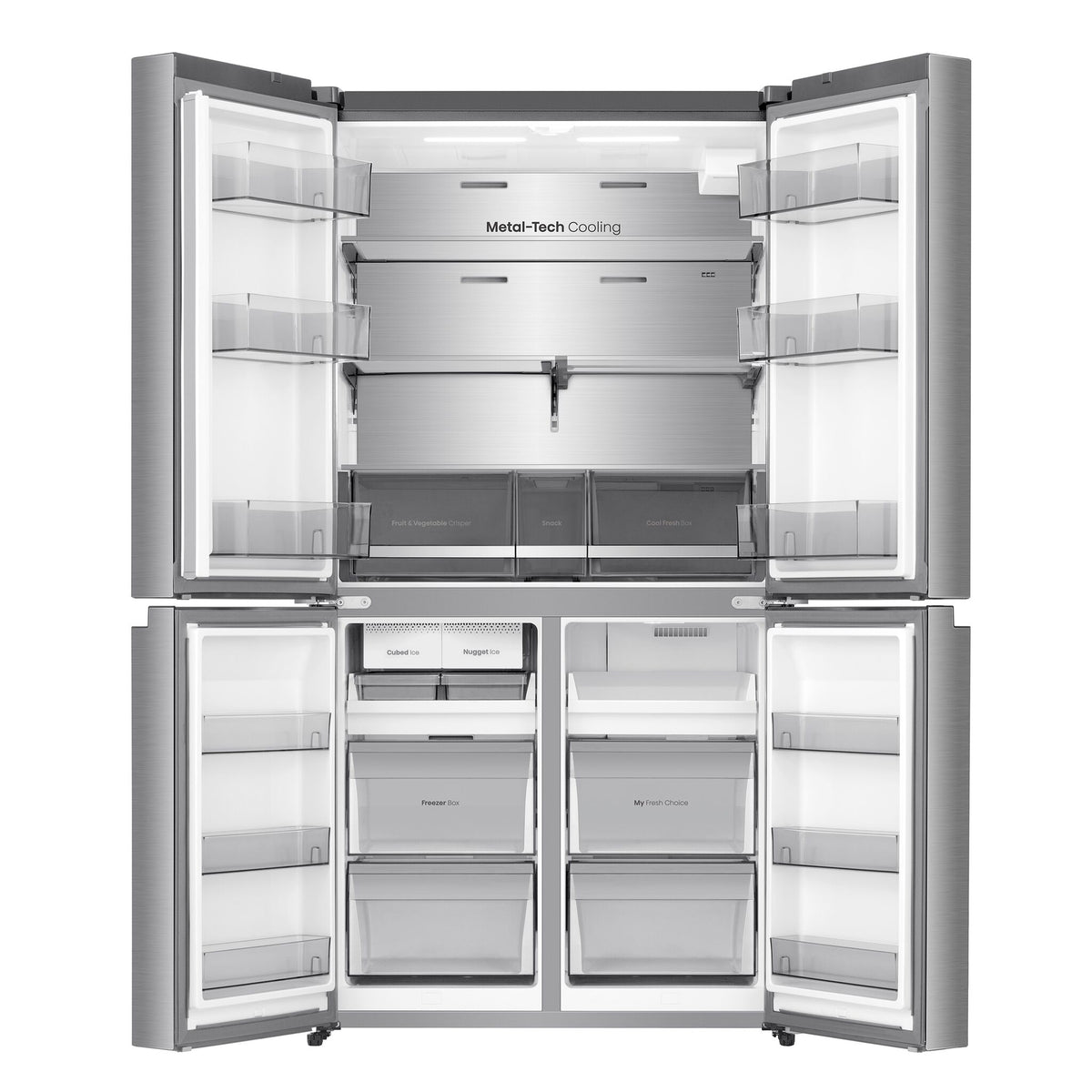 Hisense 36" 22.6 cu. ft. Stainless Steel French Door Refrigerator - RQ23G4FSEI