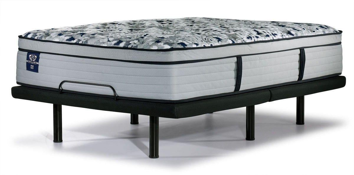 Sealy Posturepedic® Palatial Crest® Kamden II Firm Eurotop Full Mattress and L2 Motion Pro Adjustable Base