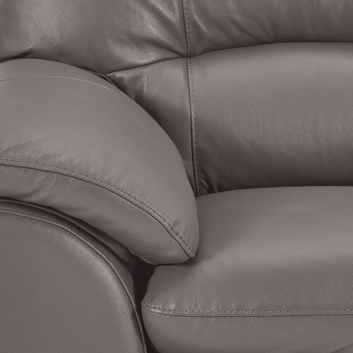 Kendrick Leather Sofa - Grey