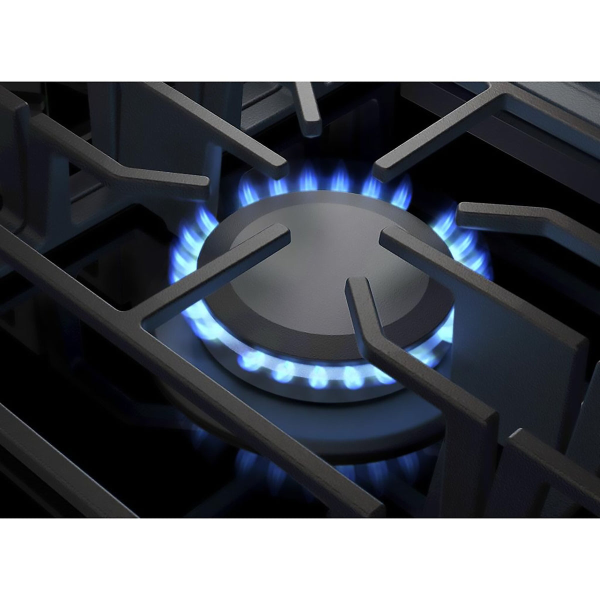 KitchenAid Black 36" Gas Cooktop - KCGG536PBL