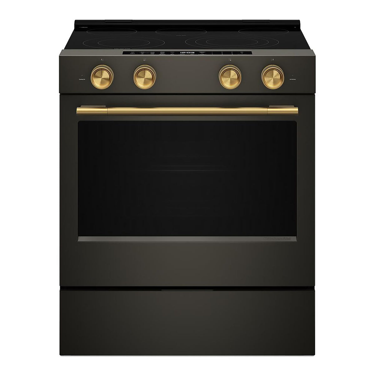 KitchenAid Black Ore Slide-In Electric Convection Range (5.3 cu.ft.) - YKSES530SBE