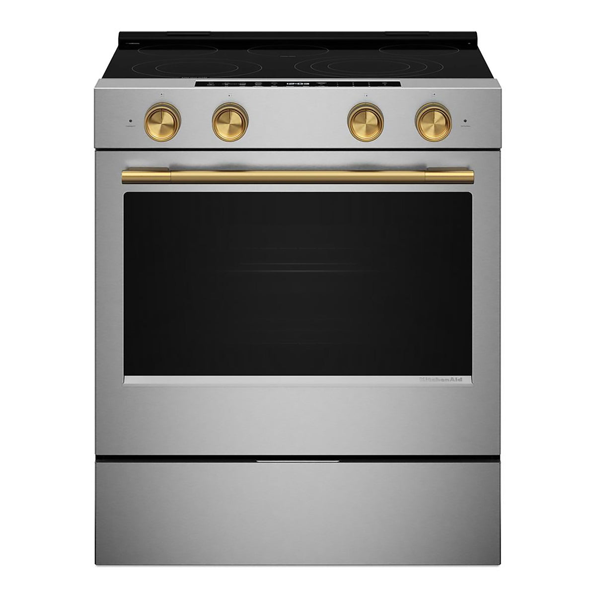KitchenAid Fingerprint Resistant Stainless Steel Slide-In Electric Convection Range (5.3 cu.ft.) - YKSES530SPS