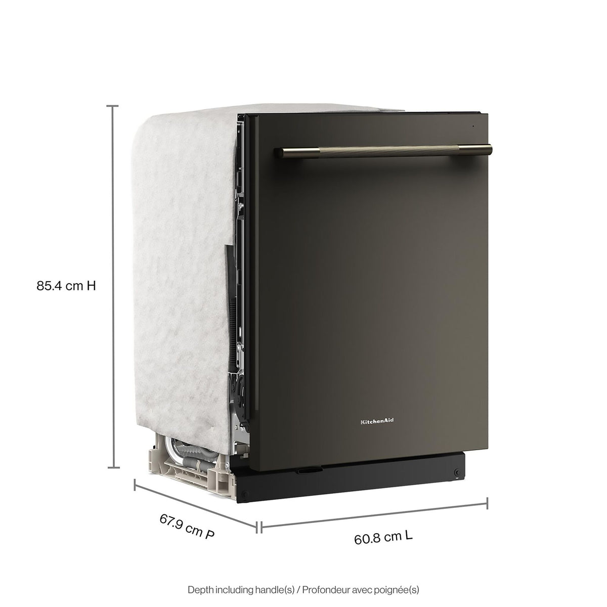 KitchenAid Black Ore Dishwasher (44 dBA) - KDTS724SBE