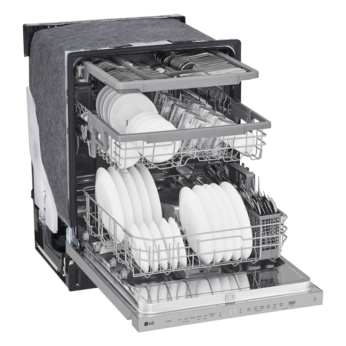 LG Smudge Resistant Stainless Steel Dishwasher with QuadWash™ - LDPN454HT