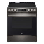 LG Smudge Resistant Black Stainless Steel Smart Electric Slide-In Range with Air Fry (6.3 Cu.Ft) - LSEL6333ZE