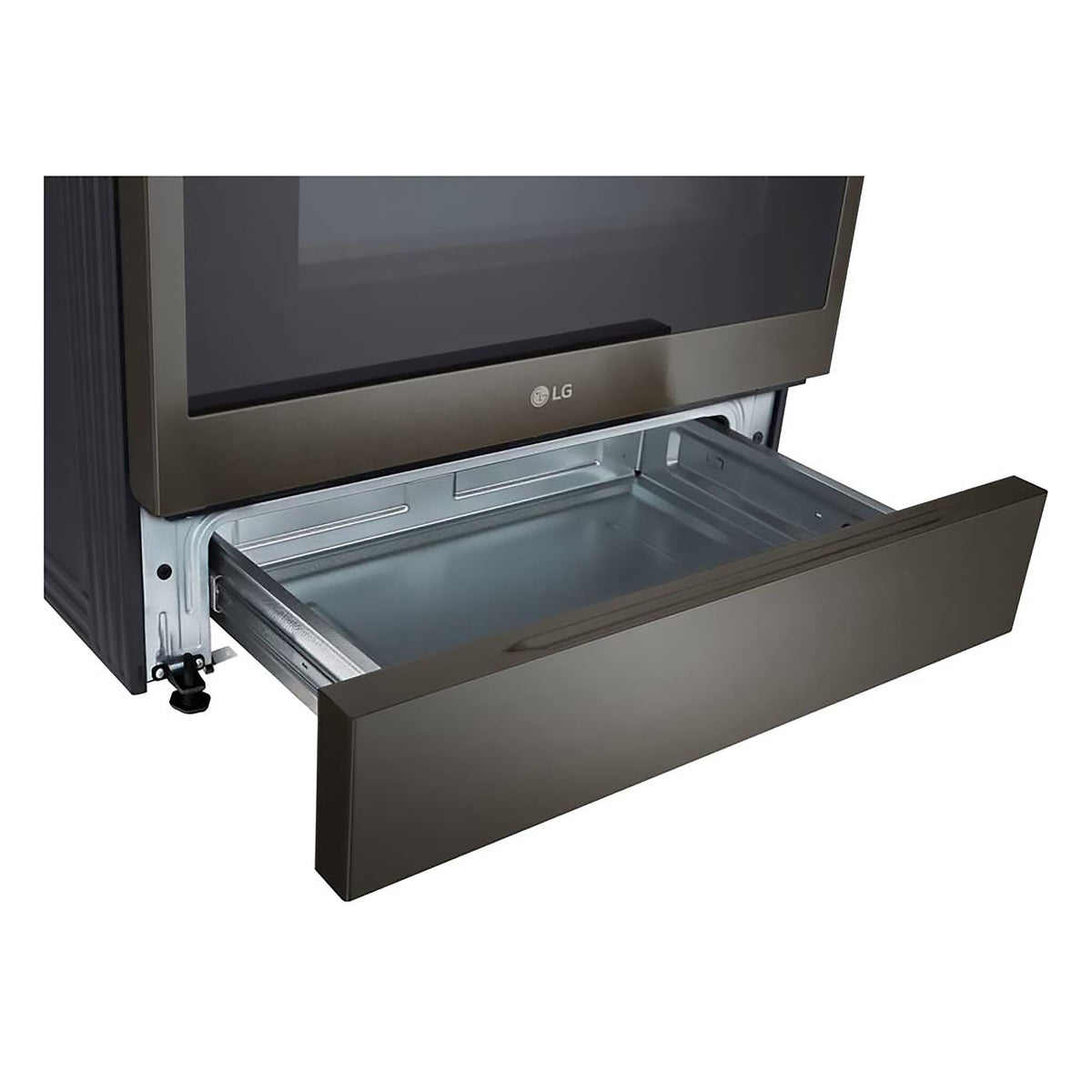 LG Smudge Resistant Black Stainless Steel Smart Electric Slide-In Range with Air Fry (6.3 Cu.Ft) - LSEL6333ZE