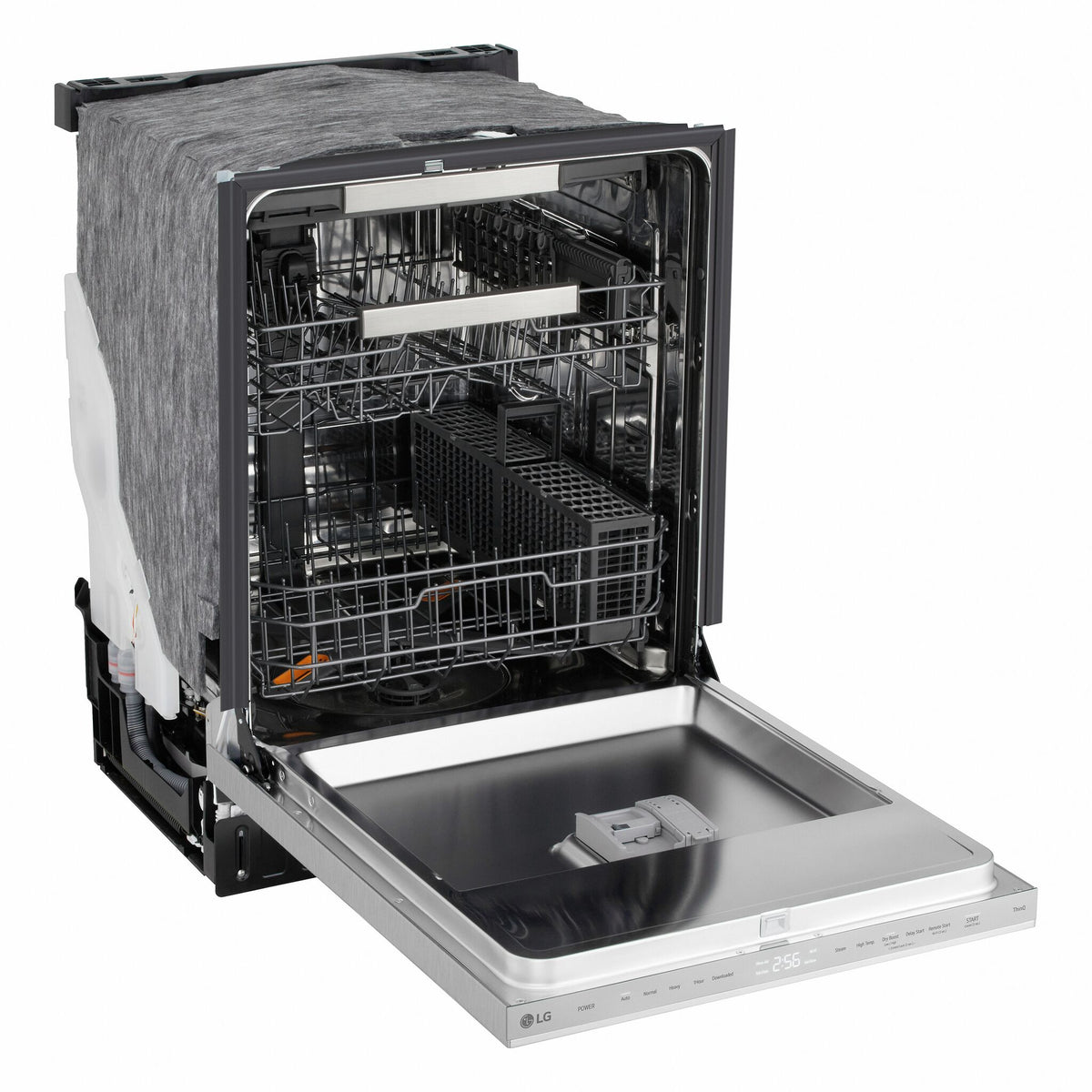 LG Smudge Resistant Stainless Steel 46dB Top Control Dishwasher with FlushFit™ Design, QuadWash® Pro and AutoVentDry™ - LDNPQ555S