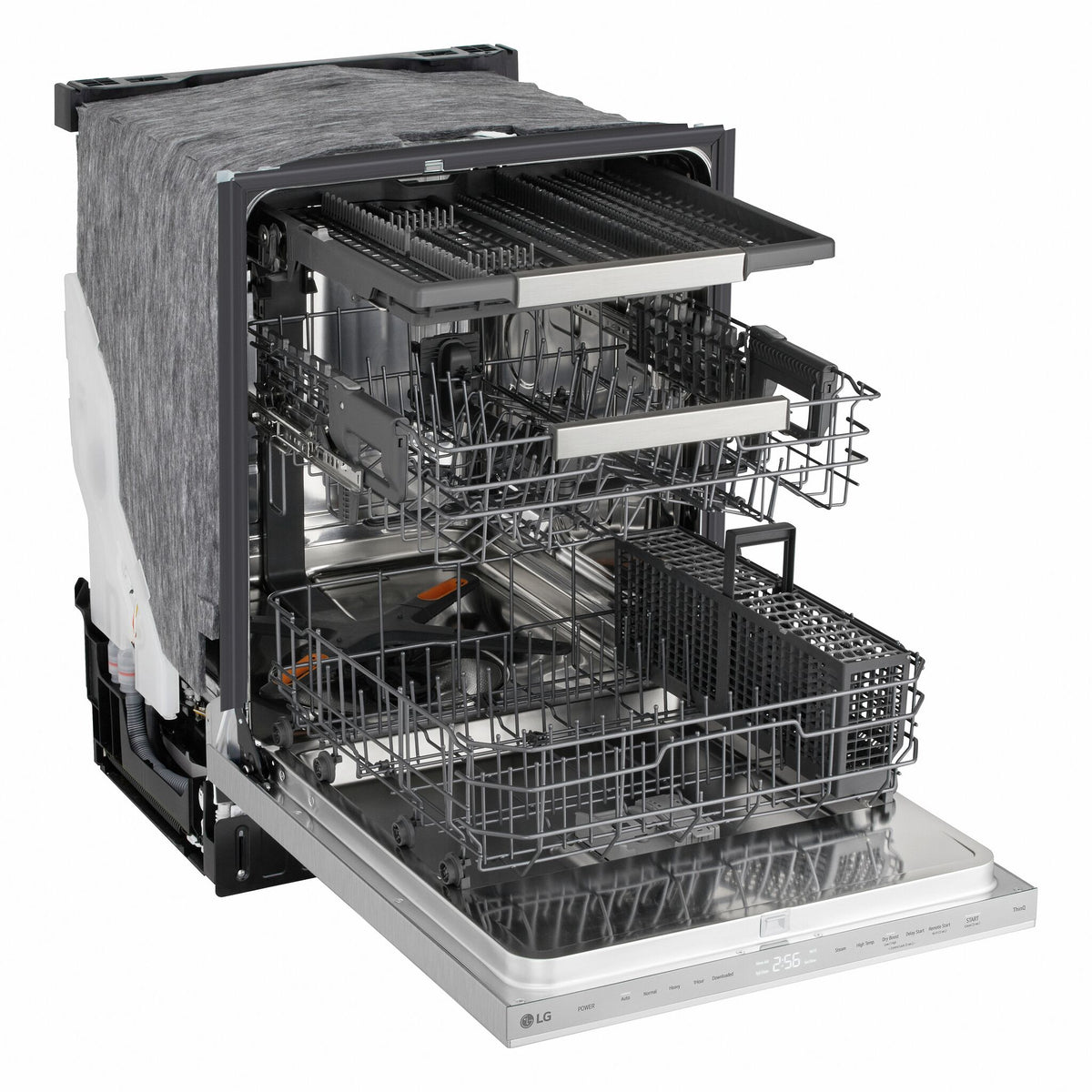 LG Smudge Resistant Stainless Steel 46dB Top Control Dishwasher with FlushFit™ Design, QuadWash® Pro and AutoVentDry™ - LDNPQ555S