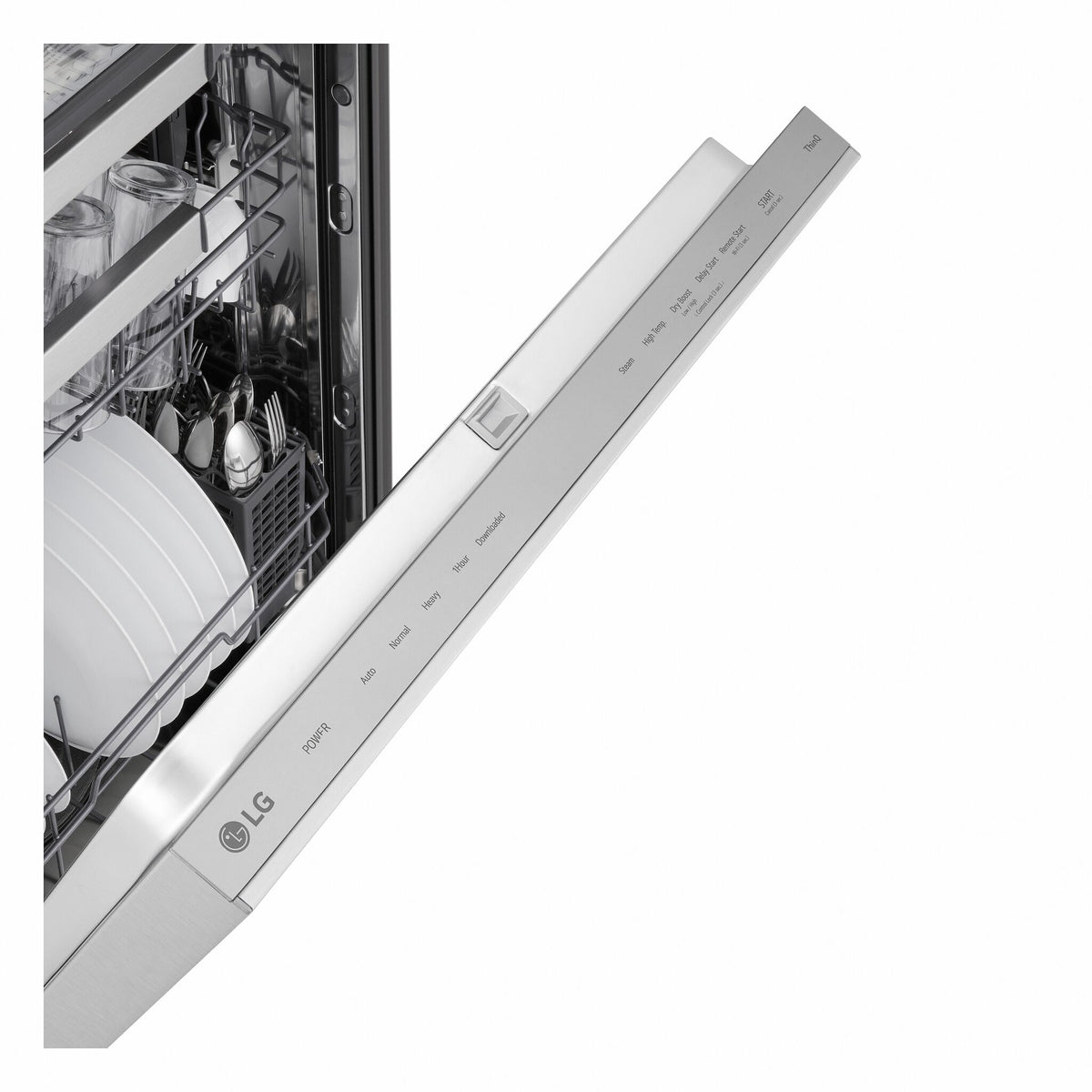 LG Smudge Resistant Stainless Steel 46dB Top Control Dishwasher with FlushFit™ Design, QuadWash® Pro and AutoVentDry™ - LDNPQ555S