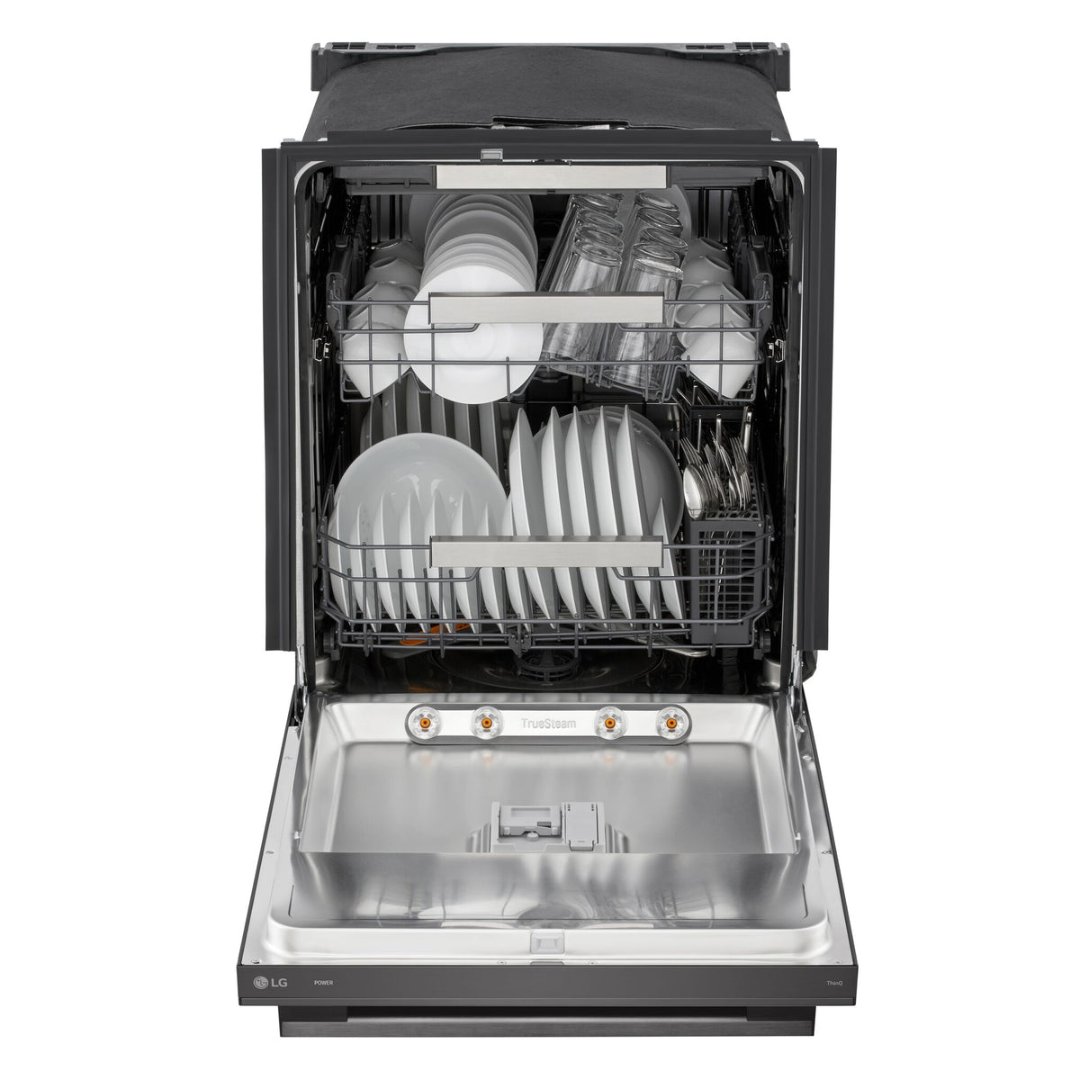 LG Black Stainless Steel 24" Top Control Dishwasher with TrueSteam® - LDNTH753D