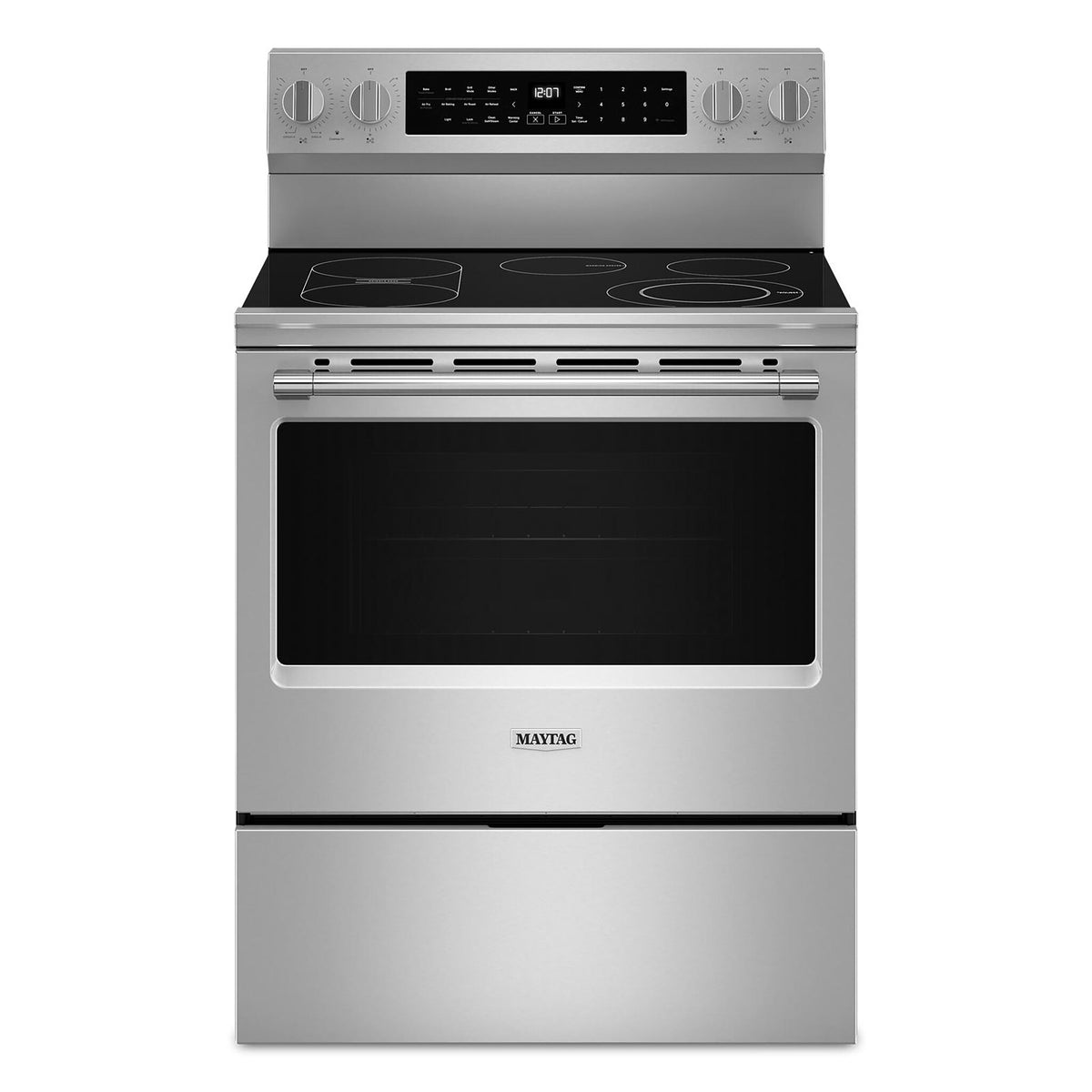 Maytag Fingerprint Resistant Stainless Steel Freestanding Electric Convection Range (5.3 Cu.Ft.) - YMFES8030RZ