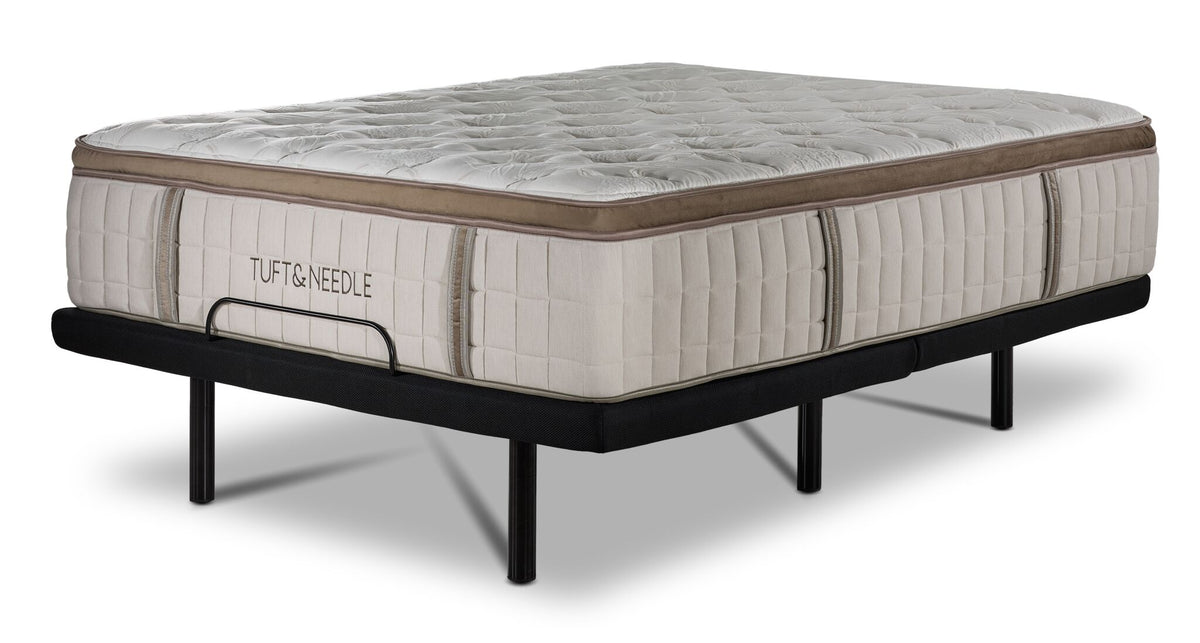 Tuft & Needle Notch Euro Top Medium Queen Mattress and L2 Motion Pro Adjustable Base