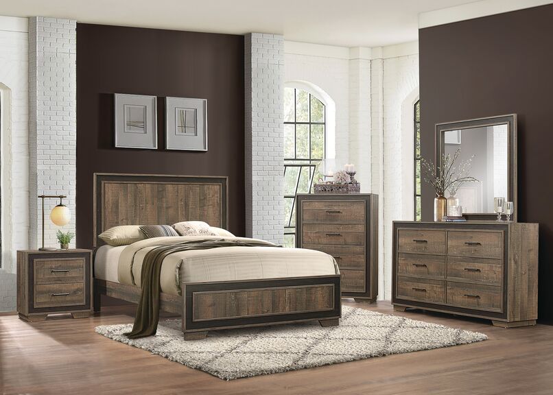 Orlando 4-Drawer Chest - Weathered Brown