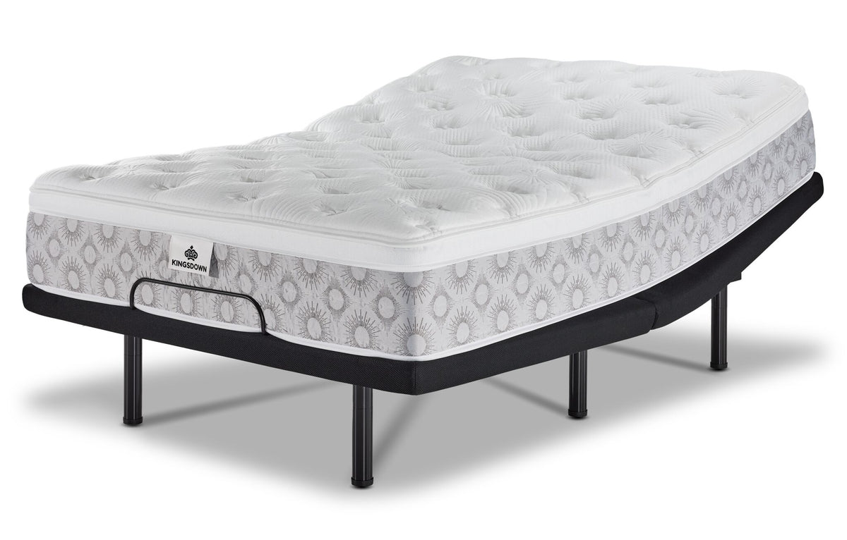 Kingsdown Paxton Medium Euro Top Full Mattress and L2 Fit Adjustable Base