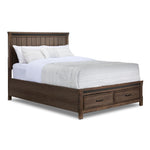 Rossco 3-Piece King Storage Bed - Rustic Oak