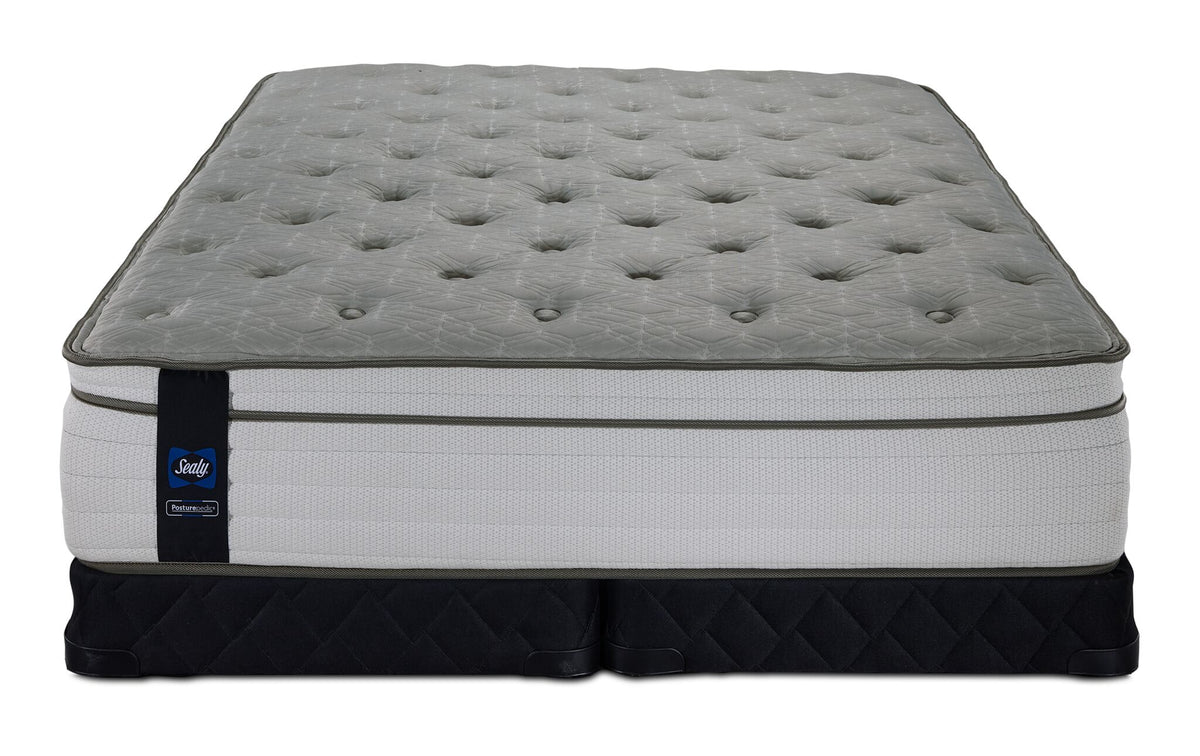 Sealy Posturepedic® Correct Comfort 4 Firm Eurotop King Mattress and Low Profile Split Boxspring Set