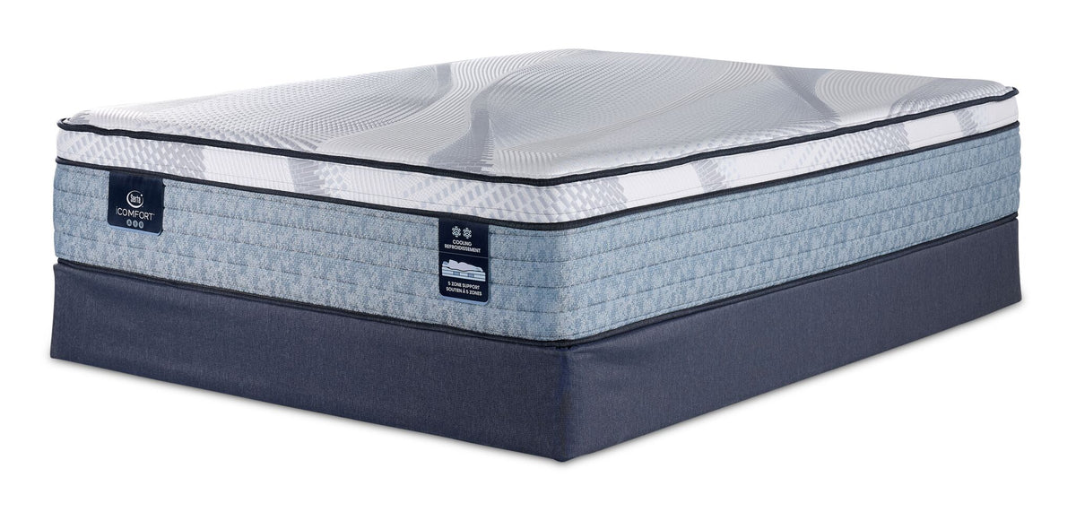 Serta iComfort® AIR 4 Plush Euro Top 14" Queen Mattress and Boxspring Set