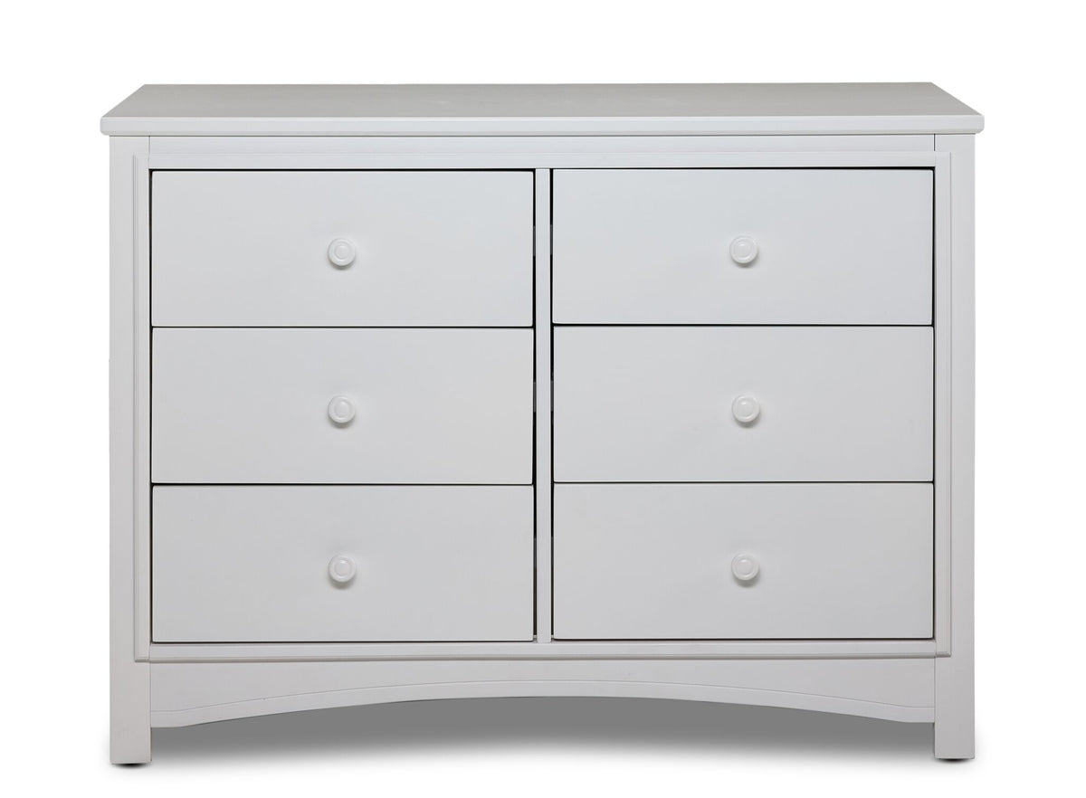 Delta Children Taylor 6 Drawer Dresser - Bianca White