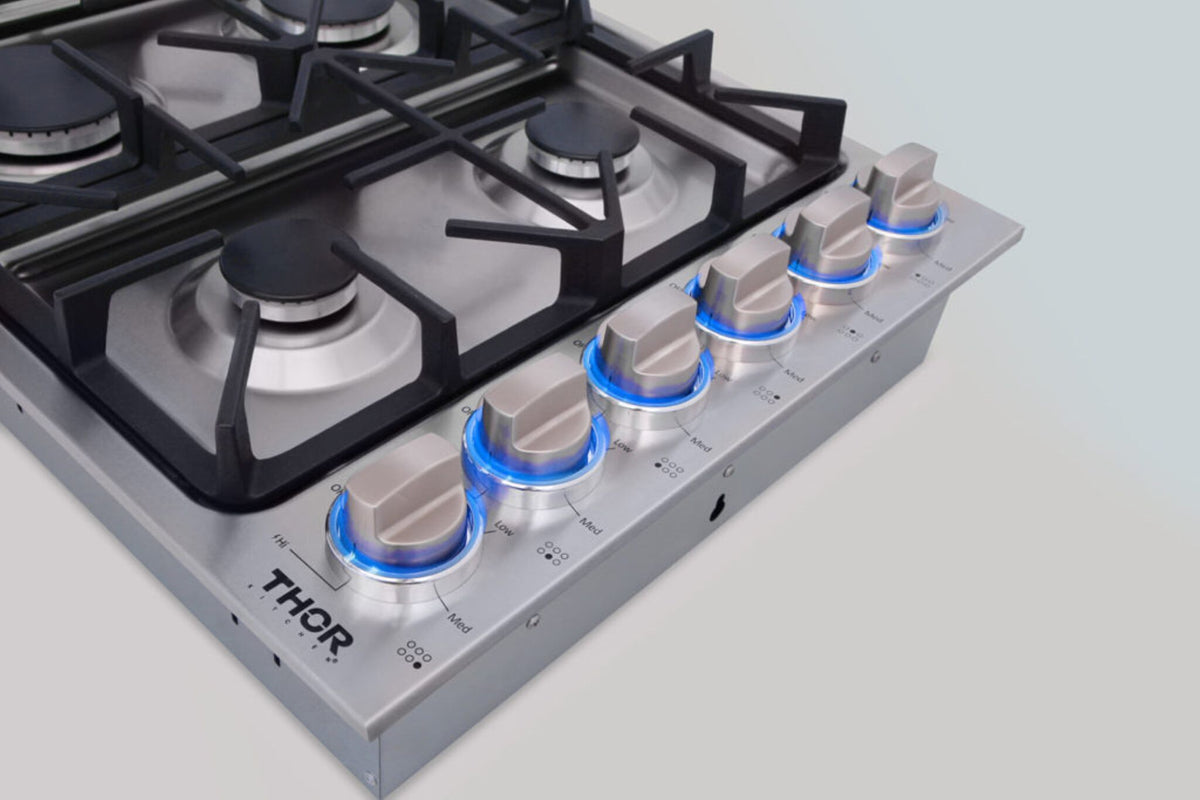 Thor Kitchen Stainless Steel 36" Drop-In Gas Cooktop - TGC3601