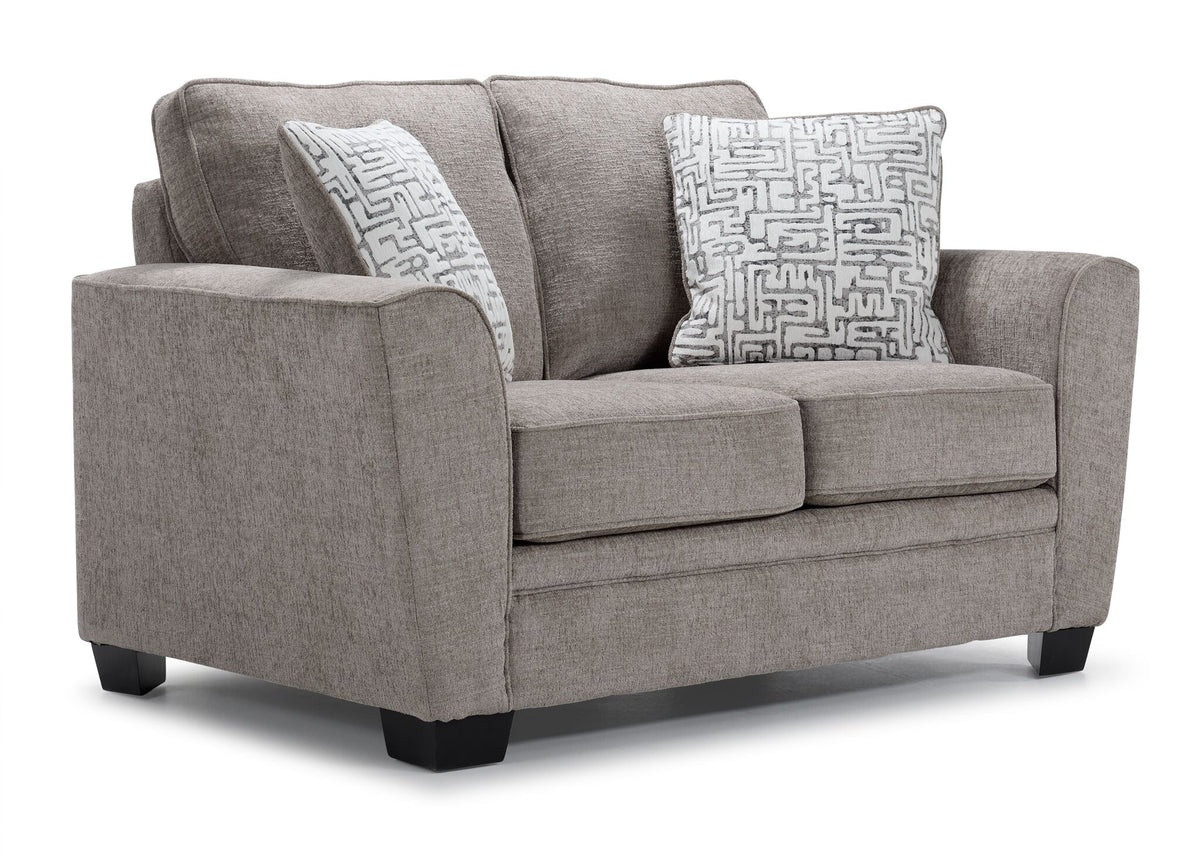 Tilley Sofa and Loveseat Set - Taupe