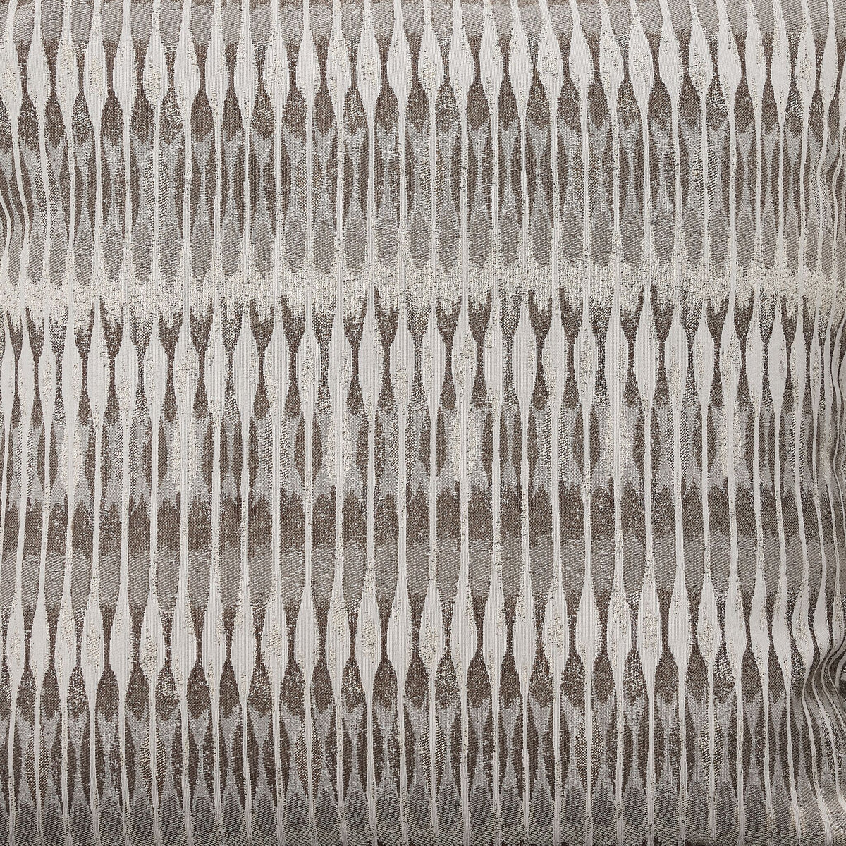 Tresor loveseat accent pillow close-up with light neutral patterned fabric