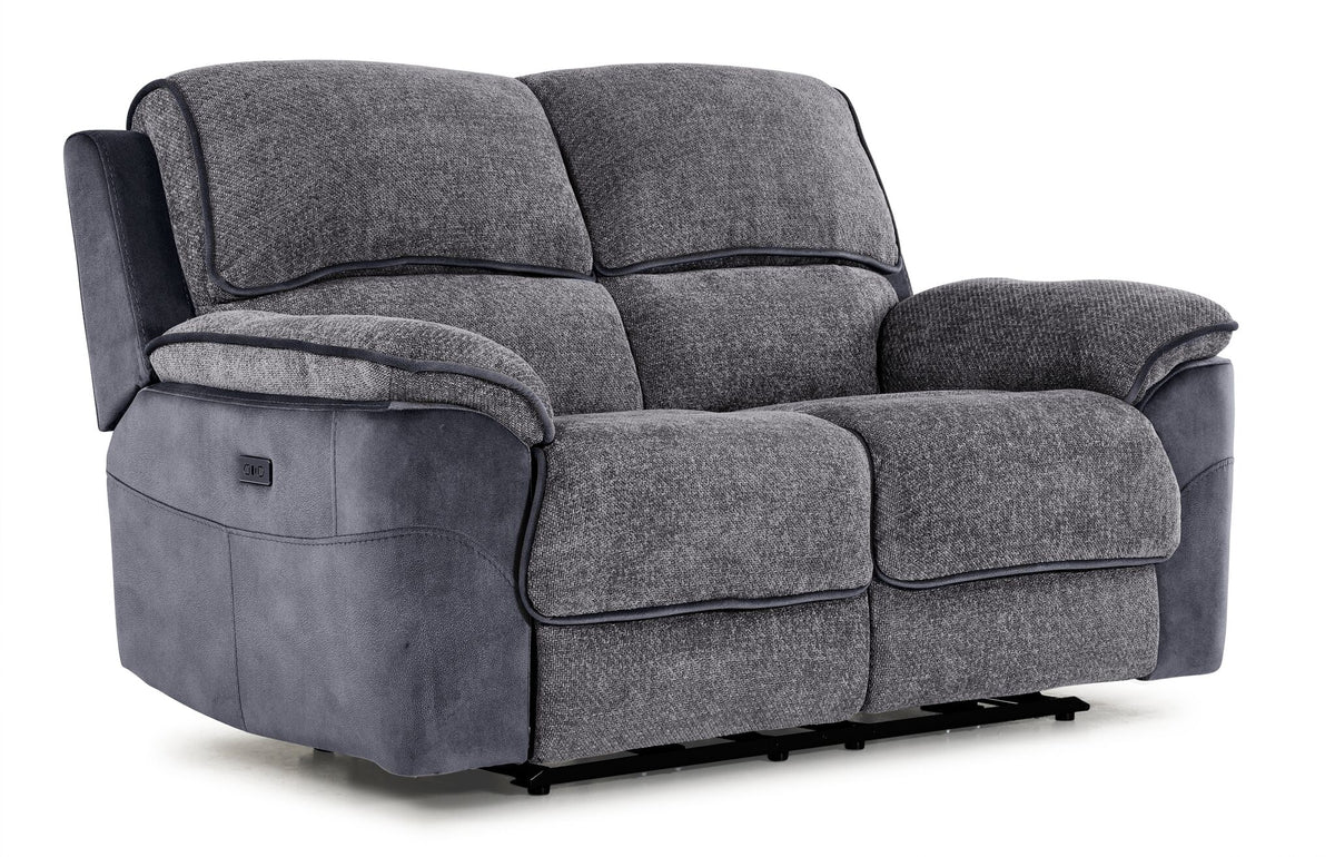 Vandelay Power Reclining Sofa, Loveseat and Chair Set - Blue