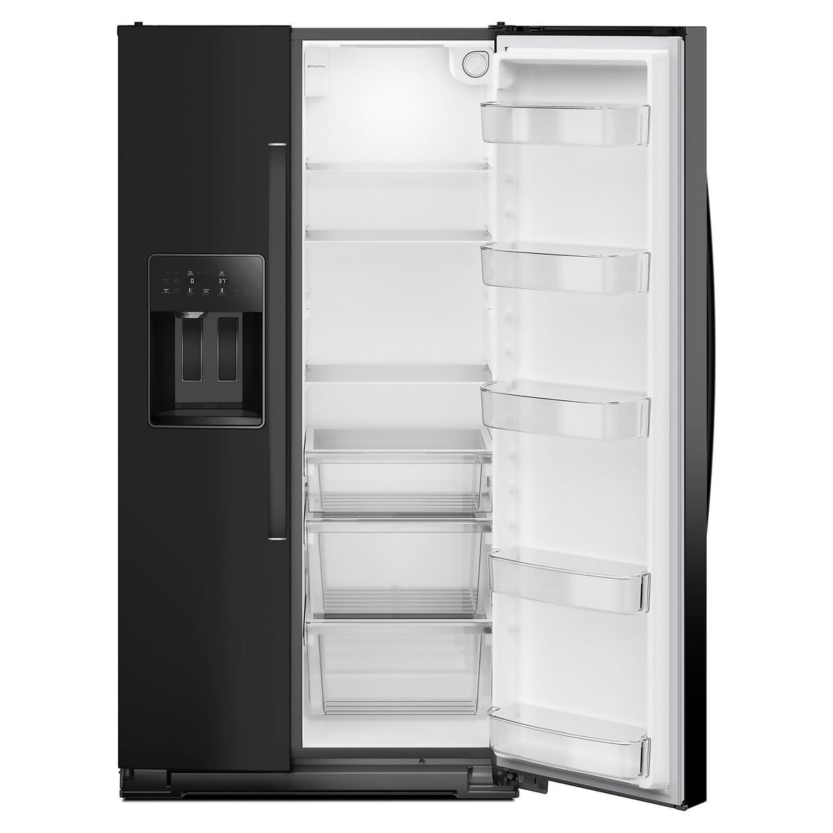 Whirlpool 36" 28.7 Cu. Ft. Black Stainless Side-by-Side Refrigerator - WRSF5536RV