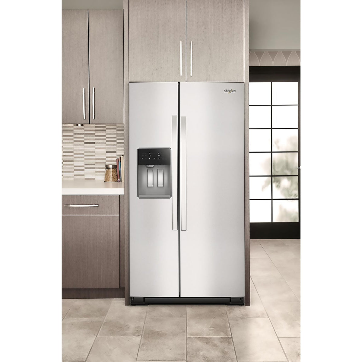 Whirlpool 36" 28.7 Cu. Ft. Fingerprint Resistant Stainless Steel Side-by-Side Refrigerator - WRSF5536RZ