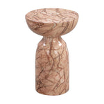Myrna Concrete Marble End Table - Pink