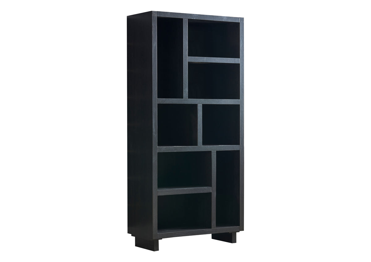 Tessan 3-Piece Fireplace Entertainment Wall Unit – Dark Grey, Brown