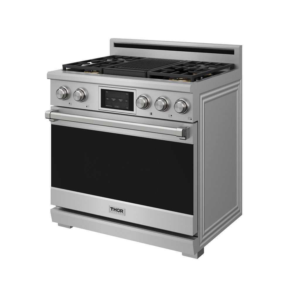 Thor Kitchen Stainless Steel 36" Dual Fuel Range (6.0 cu ft)- XRD36E