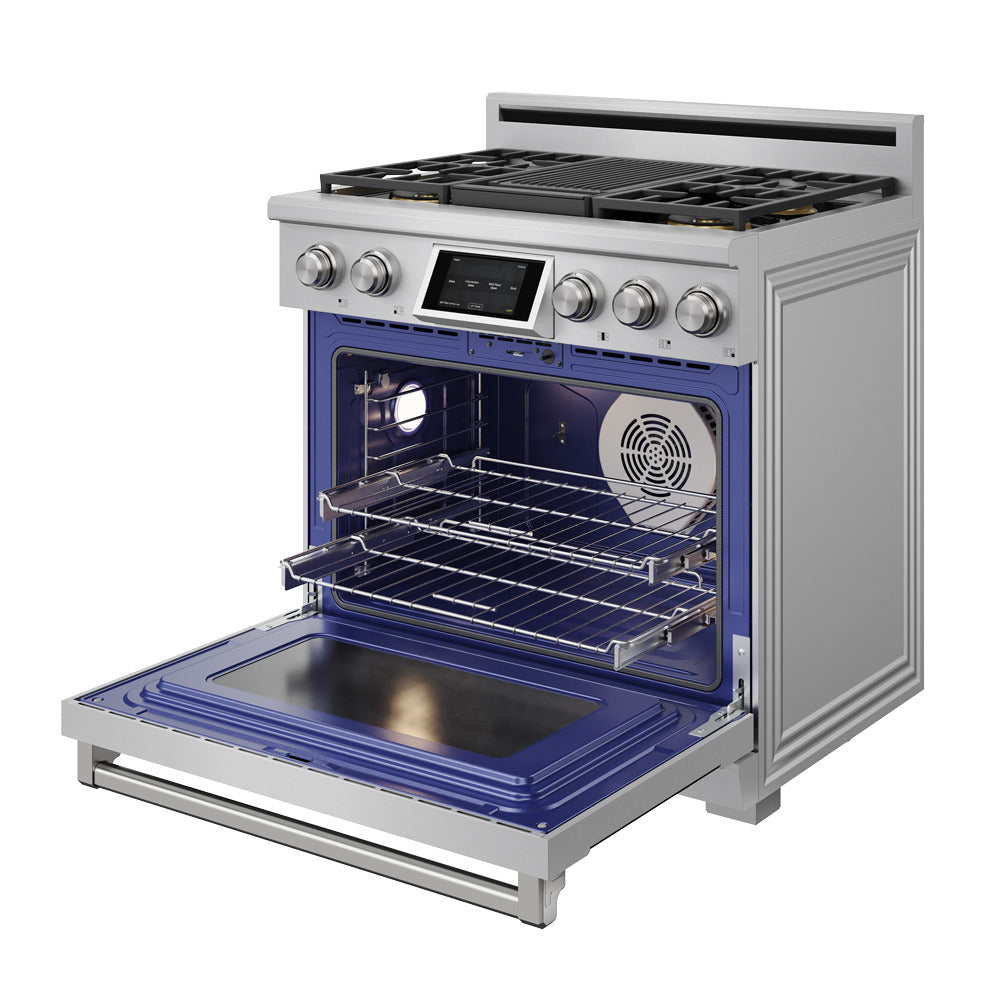Thor Kitchen Stainless Steel 36" Dual Fuel Range (6.0 cu ft)- XRD36E