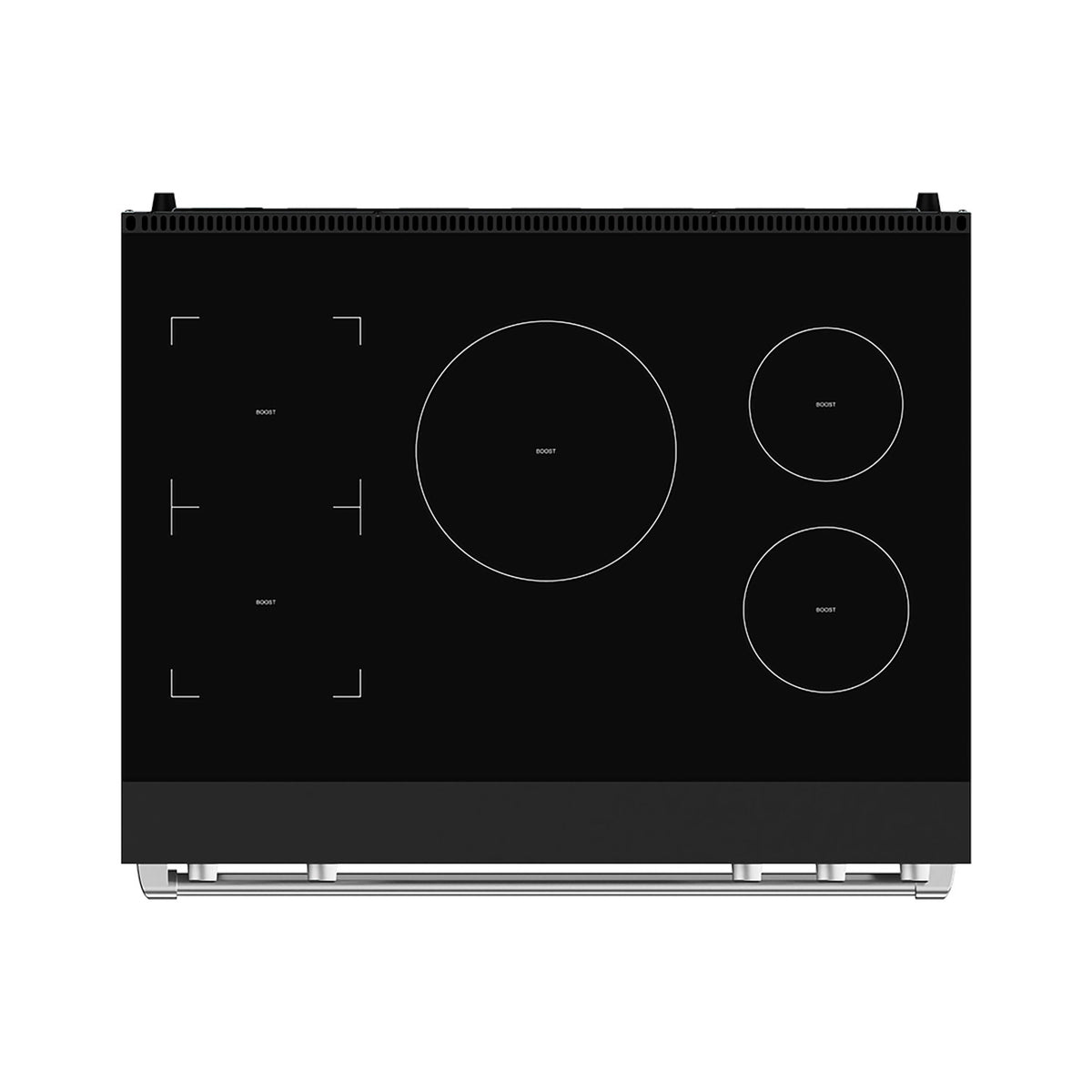 Thor Kitchen Gordon Ramsay Black Stainless Steel 36" Induction Range (6.0 cu ft)- RSI36B