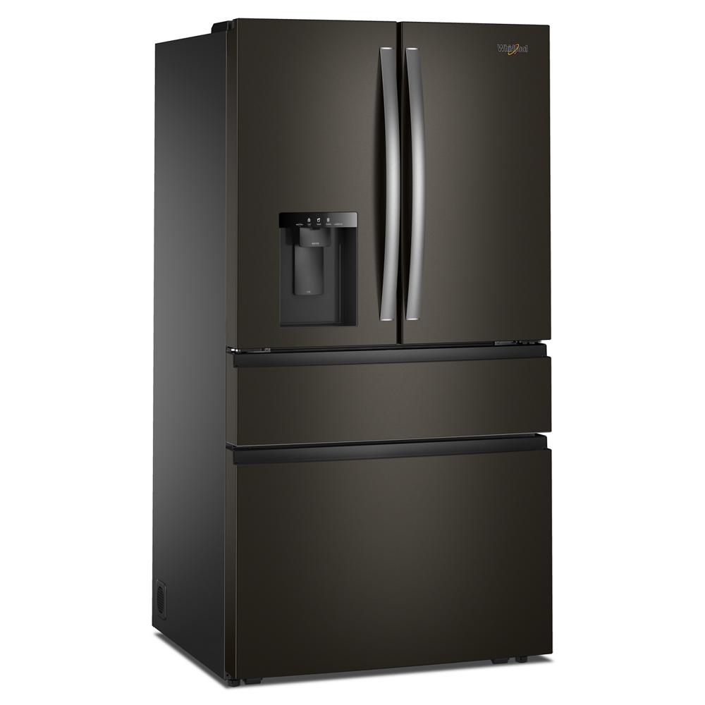 Whirlpool 36" 29 Cu. Ft. Print Resist Black Stainless Steel French Door Refrigerator - WRMF3636SV
