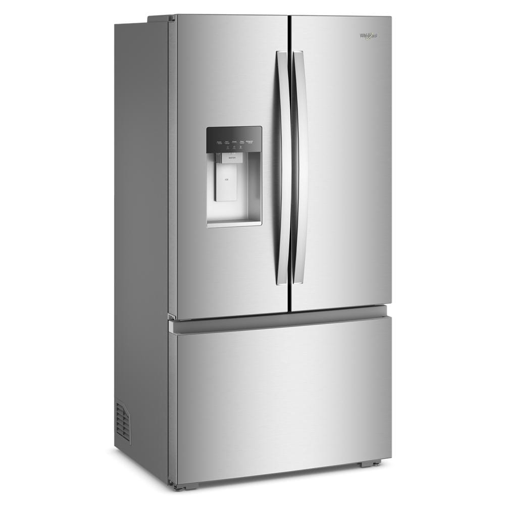 Whirlpool 36" 23.4 Cu. Ft. Fingerprint-Resistant Stainless Steel Counter-Depth 3-Door French Door Refrigerator – WRFC7036RZ