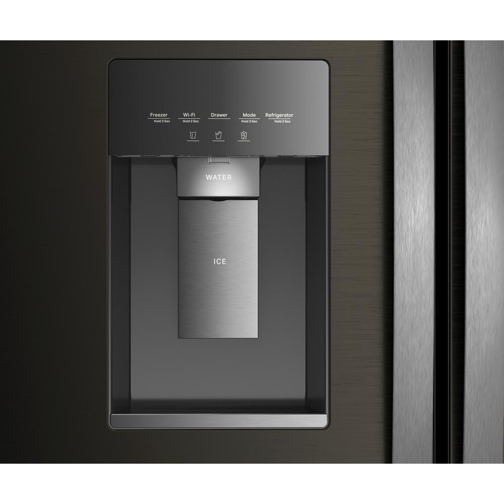 Whirlpool 36" 23.4 Cu. Ft. Black Stainless Steel Counter-Depth 3-Door French Door Refrigerator – WRFC7036RV