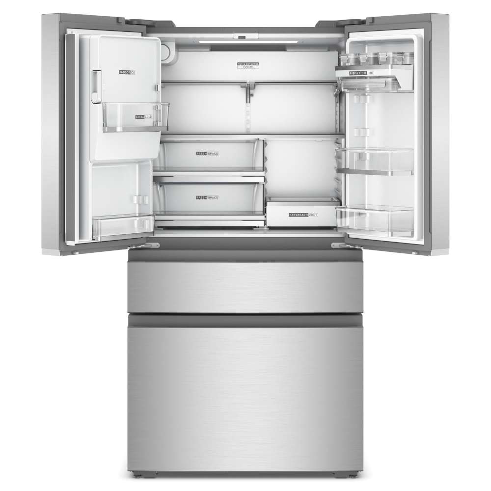 Whirlpool 36" 22.0 Cu. Ft. Fingerprint-Resistant Stainless Steel Counter-Depth 4-Door French Door Refrigerator – WRMC7036RZ