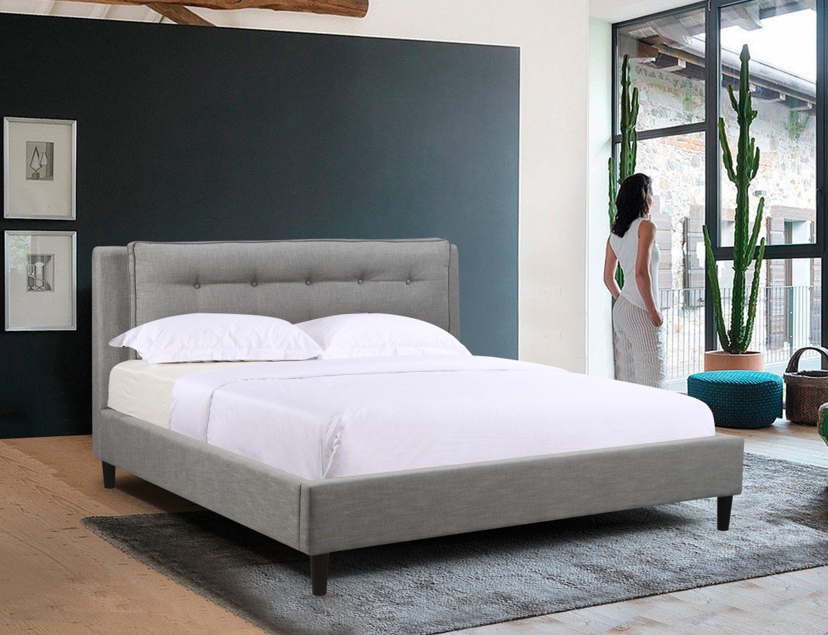 Mitzi 3-Piece Queen Bed - Grey