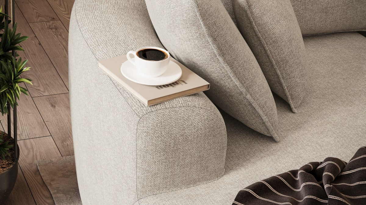 Ibiza All Foam Sectional - Beige