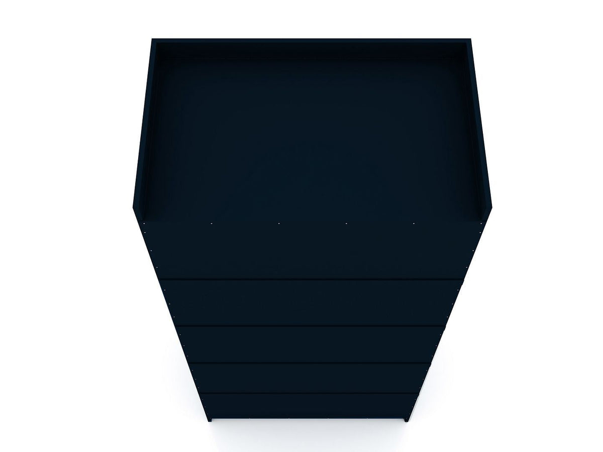 Oulu Open Sectional Wardrobe - Midnight Blue