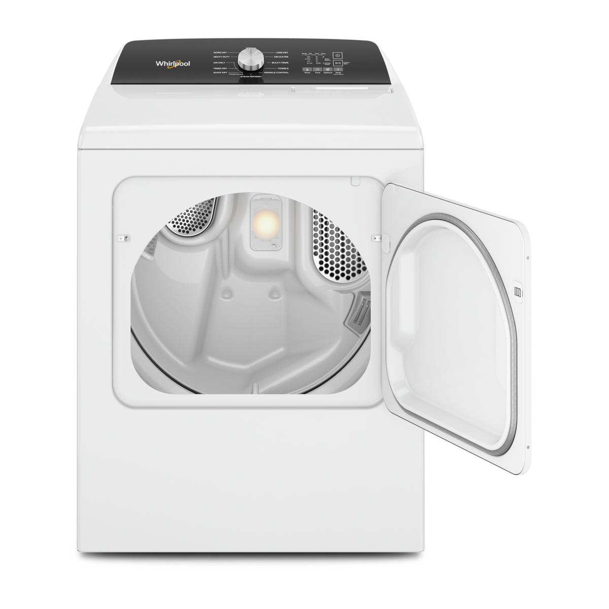 Whirlpool White Electric Steam Dryer with Moisture Sensing (7.0 Cu.Ft.) - YWED5050LW