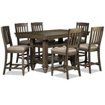 Bilboa 7-Piece Counter Height Dining Set - Roasted Oak