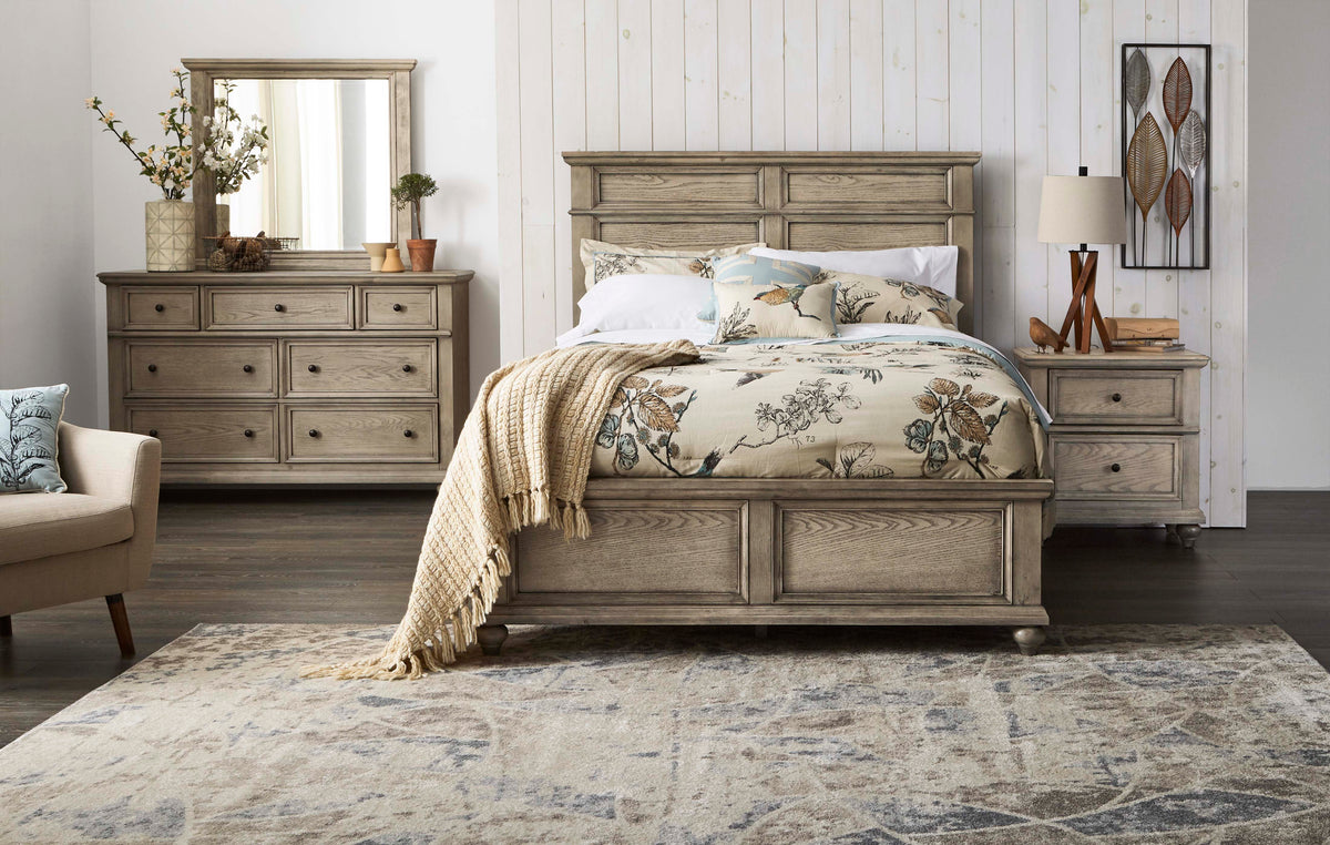 Emma 6-Piece King Bedroom Package - Oak